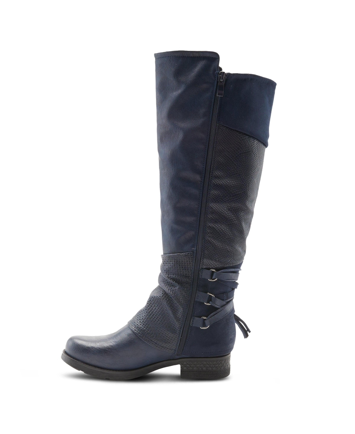 Patrizia Women's Maxie Back Lace Detail Faux Fur Lined Tall Boot