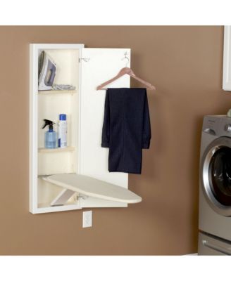 Ironing Board Cabinet, Unfinished Wood