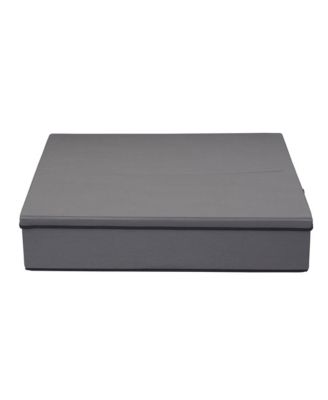 Wreath Storage Container, 30 Inch Wreath Storage Box with Handles, Gray