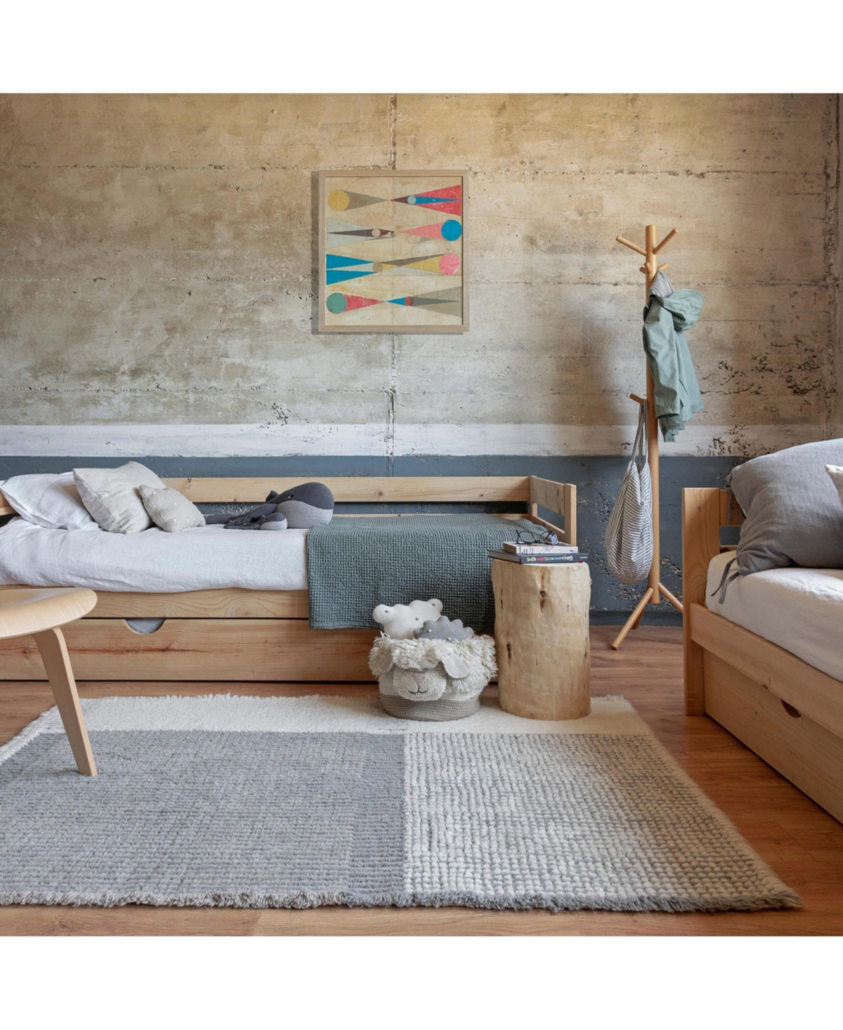 Lorena Canals Woolable Basket Pink Nose Sheep