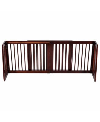 Folding Adjustable 3 Panel Wood Pet Dog Slide Gate Safety Fence