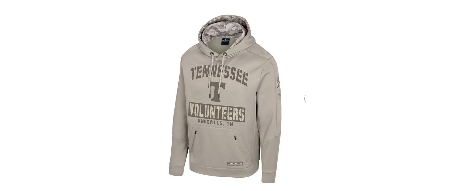 Men's Oatmeal Tennessee Volunteers Operation Hat Trick Battalion Hoodie