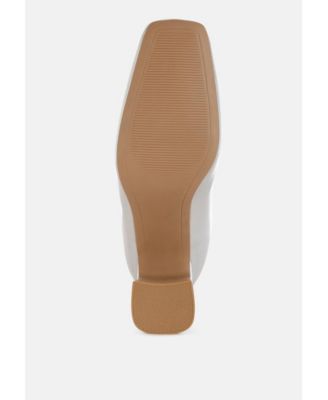 Womens Simba Square Toe Metallic Ankle Boots