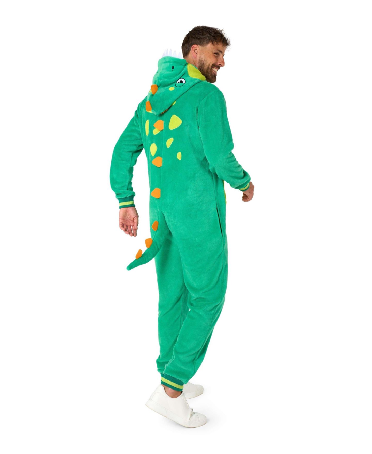 Карнавальный костюм акулы OppoSuits для взрослых, комбинезон, цвет: Зелёный — фото 6