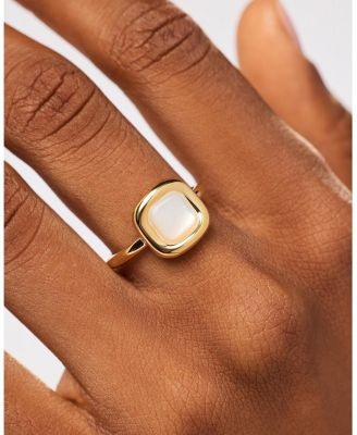 Statement Ring - Clara Ring Mother of pearl