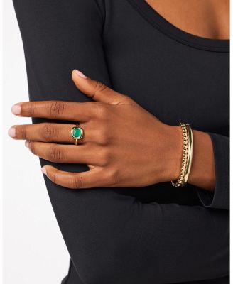 Statement Ring - Clara Ring Green Onyx