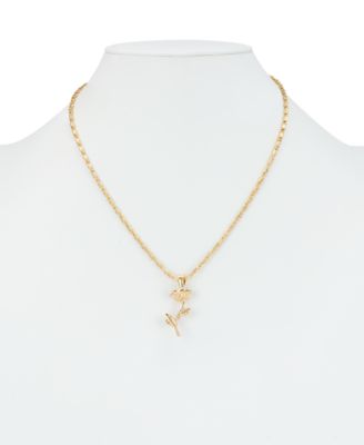 Rose Garden Collection Stem Pendant Necklace