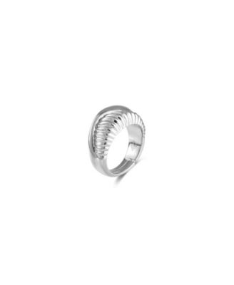 Retro Chic Drop Ring - Silver 109$