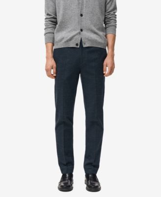 MANGO - Men's Slim-Fit Flannel Pants