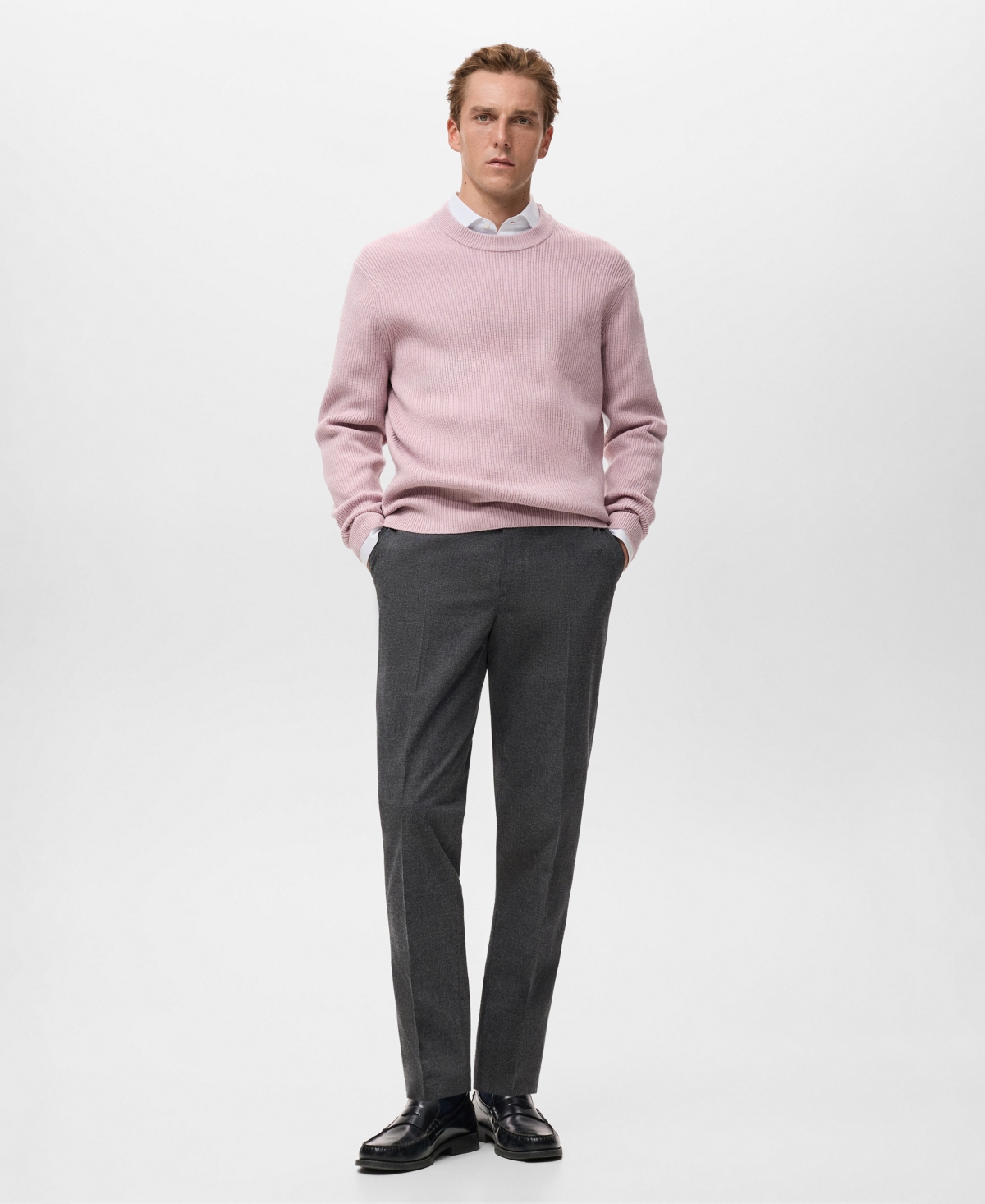 Mango Men's Regular-Fit Flannel Pants