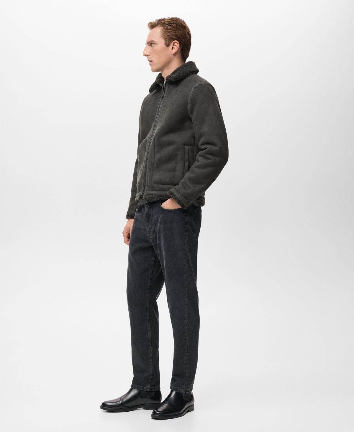 Mango Men's Double Face Sheepskin-Effect Jacket