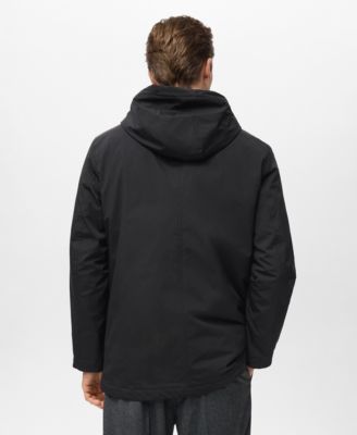 Men's Water-Repellent Hooded Parka