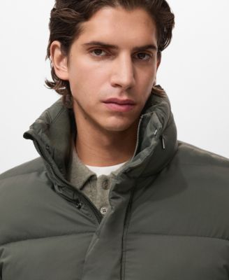 Men's Short Puffer Water-Repellent Anorak