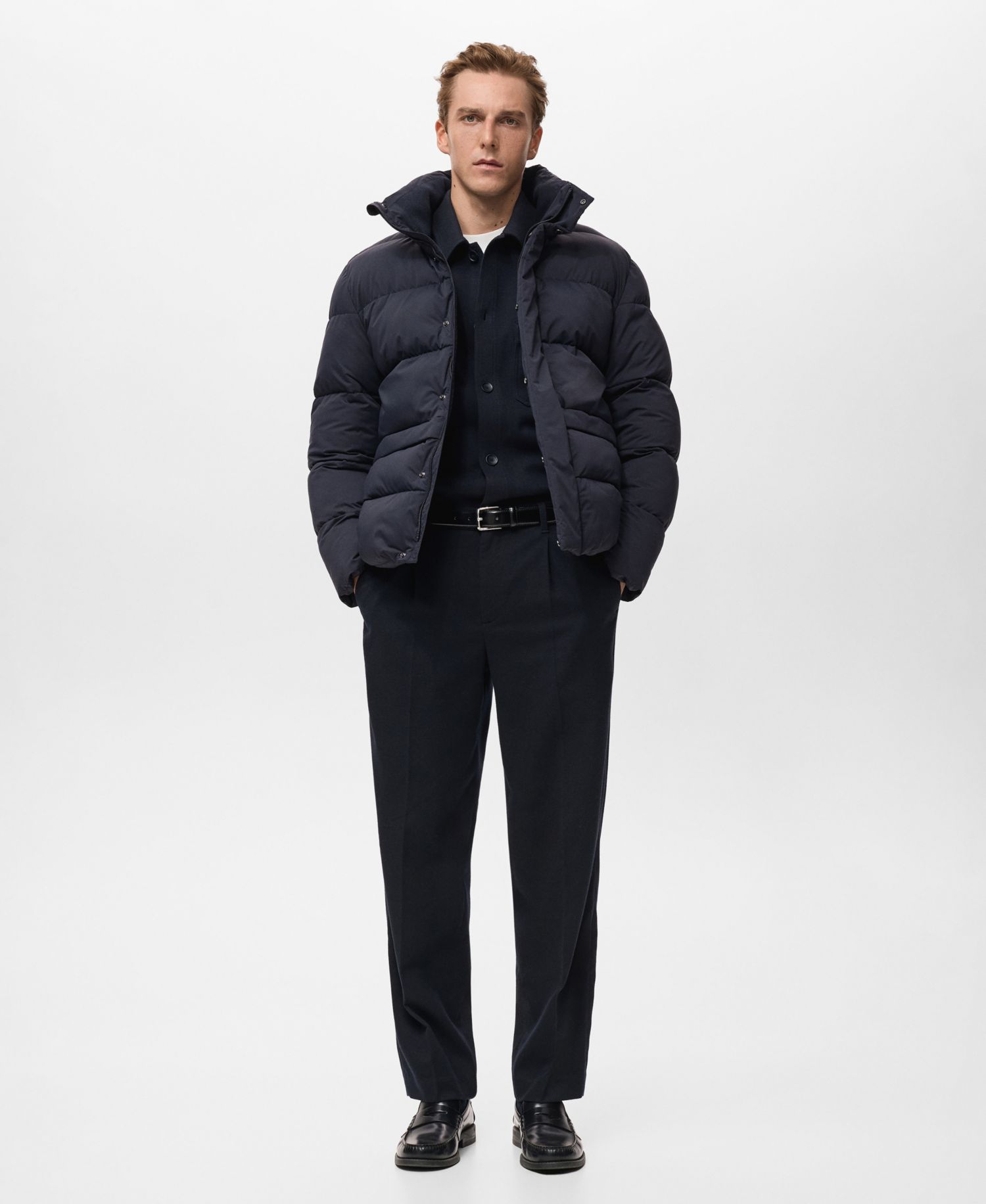 Men's Short Puffer Water-Repellent Anorak