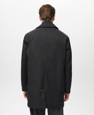 Men's Quilted Water-Repellent Trench Coat