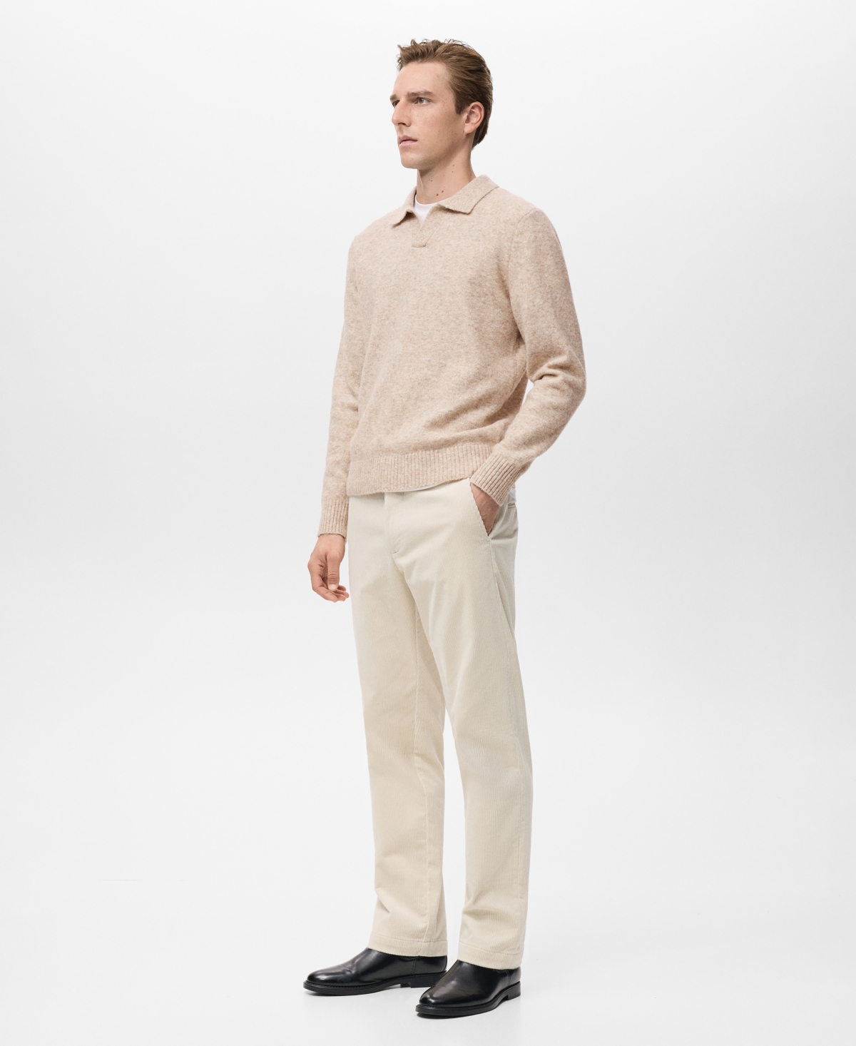 Mango Men's Corduroy Slim-Fit Pants