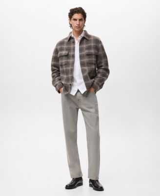 Men's Wool-Blend Check Jacket
