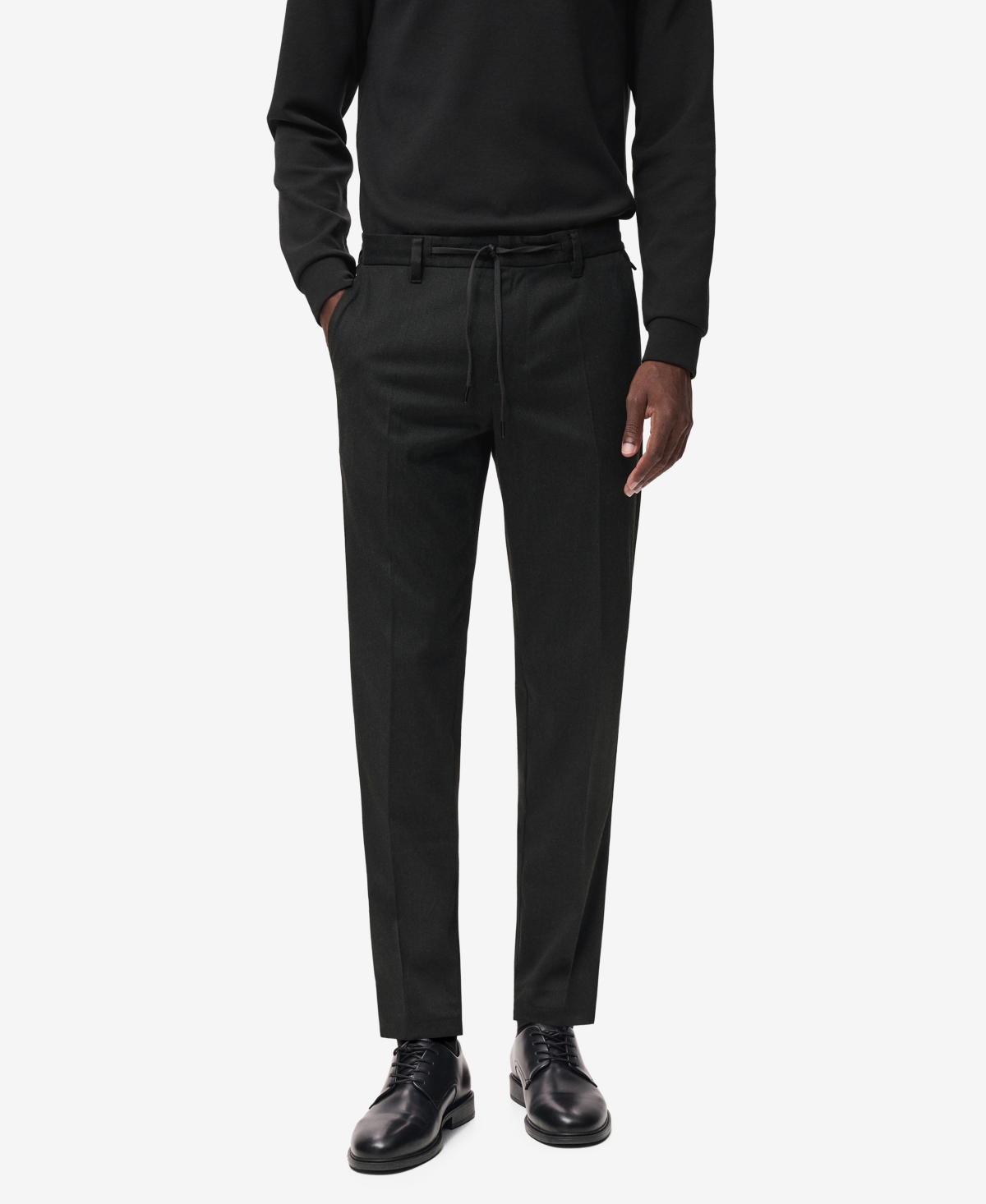 Mango Men's Slim-fit Thermolite Pants In Black