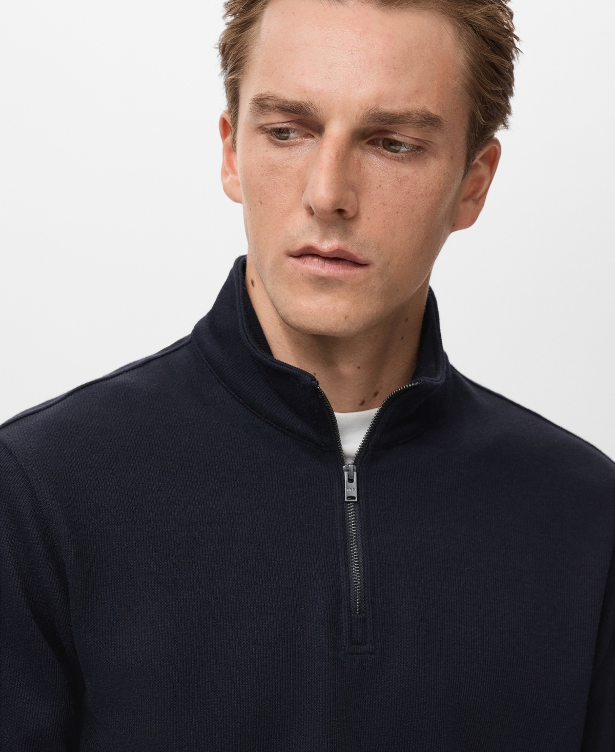 Mango Men's Regular-Fit Zip-Up Sweatshirt