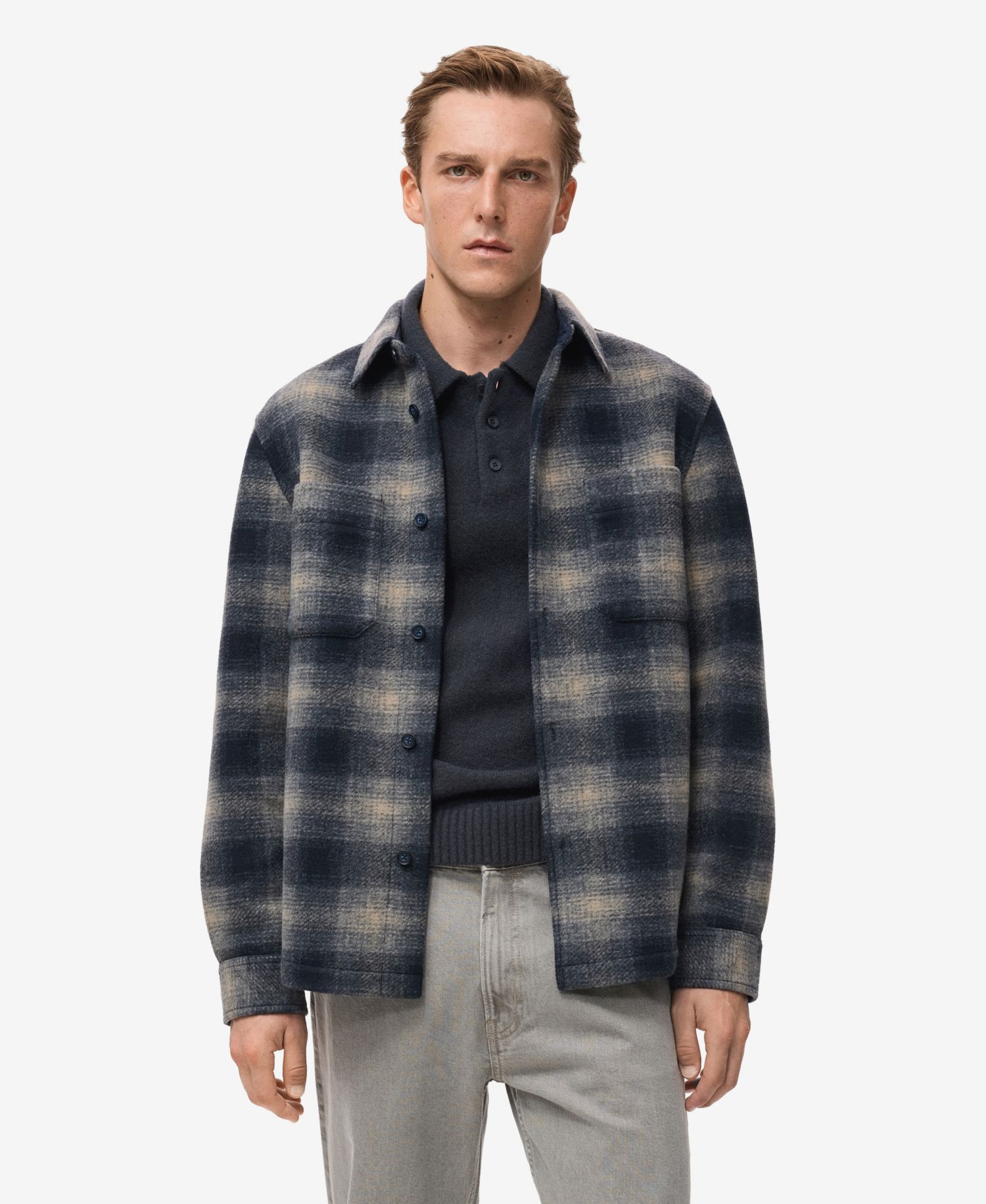 Men's Checked Pocket Jacket