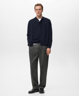 Men's Extra-Fine Wool Buttons Cardigan