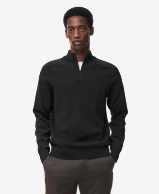 MANGO - Men's Breathable Zip-Neck Sweater