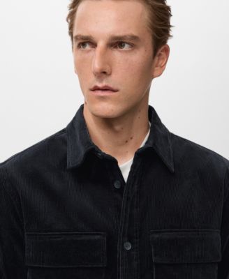 Men's Corduroy Pockets Overshirt