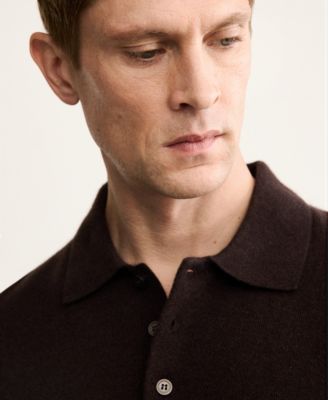 Men's Cashmere Polo Sweater