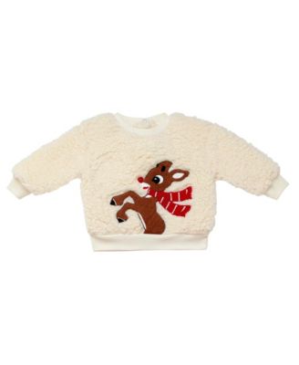 Baby Boys' Rudolph Crewneck Top and Jogger Pants, 2-Piece Set