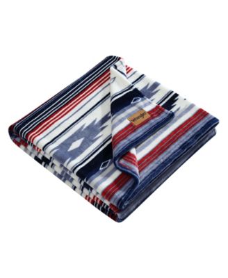 Americana Printed Ultra Soft Plush Fleece Throw, 50" x 70"