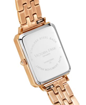 Victoria Hyde Women's Crystals Watch Westminster Green Rose Gold Watch