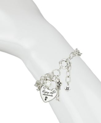 Lock and Key Double Chain Bracelet 