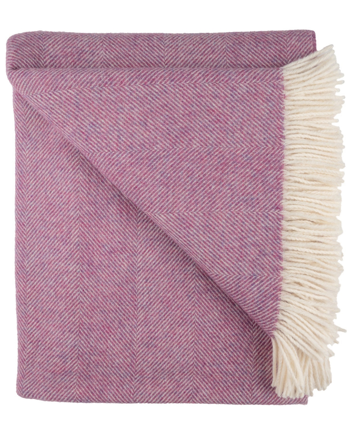 Southampton Home Shetland Lambswool Herringbone Throw, 55" x 72"