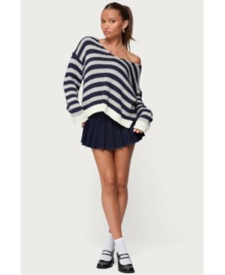 Women's Eugenie Oversized Striped Knit Sweater