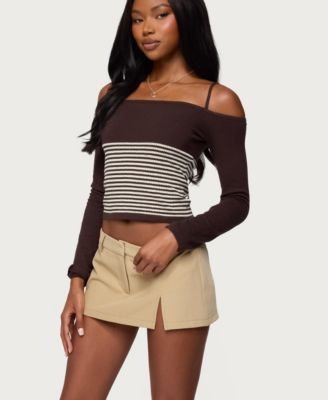 Women's Darya Striped Off Shoulder Knit Top