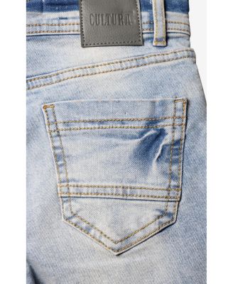 Big Boys Roll-Up Denim Shorts 2-Pack