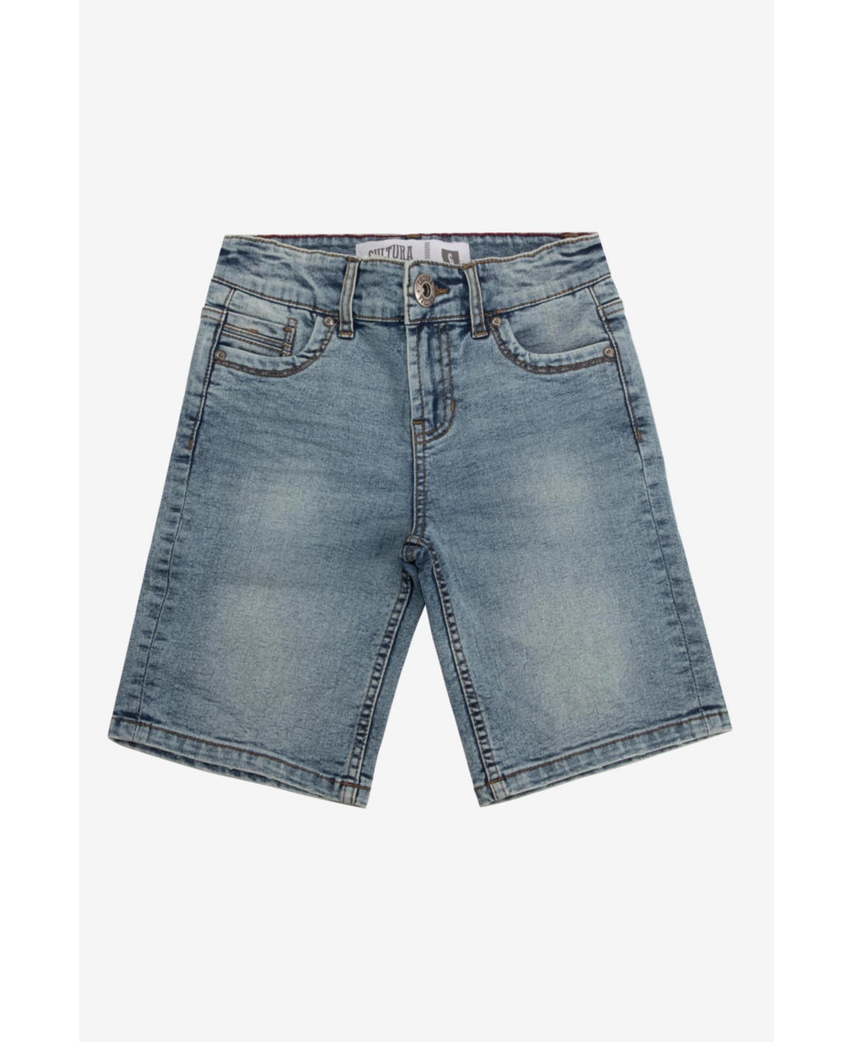 Cultura Little Boys Roll-Up Denim Shorts 2-Pack