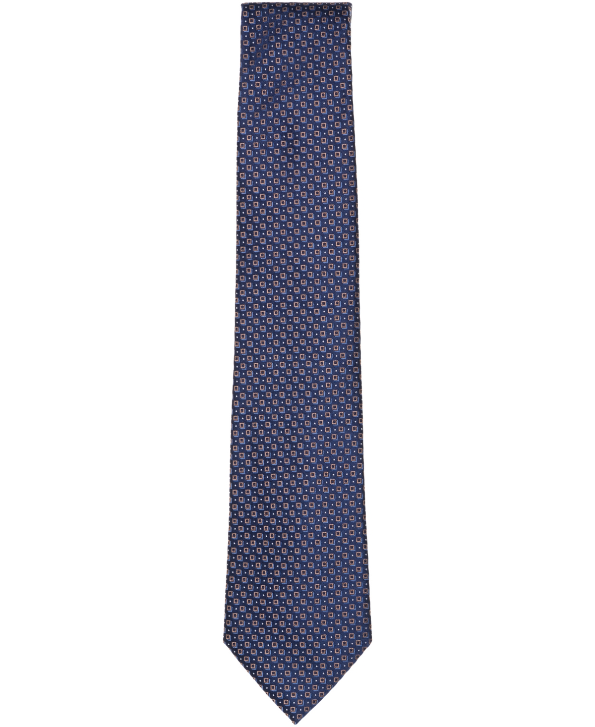 Michael Kors Men's Classic Rossell Square-pattern Tie In Blue