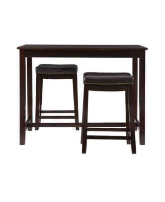Claridge 3Pc Counter Set Brown