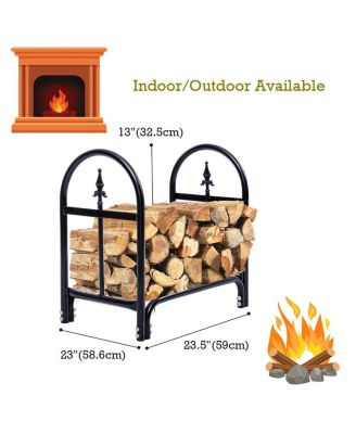 2 Feet Outdoor Heavy Duty Steel Firewood Storage Holder