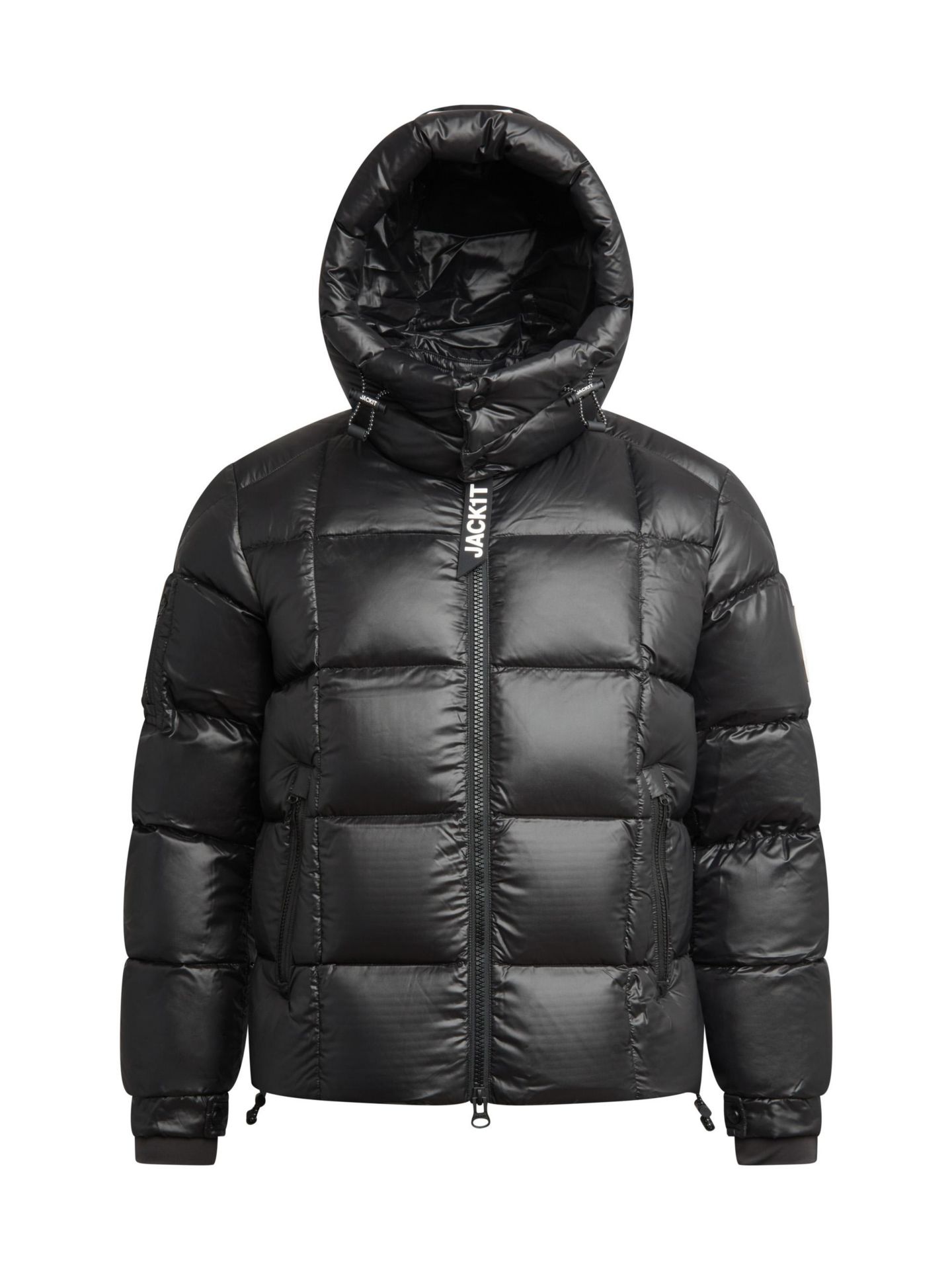 Мужская куртка JACK1T EZ Boxed Hooded Racer Puffer, цвет: Чёрный — фото 3