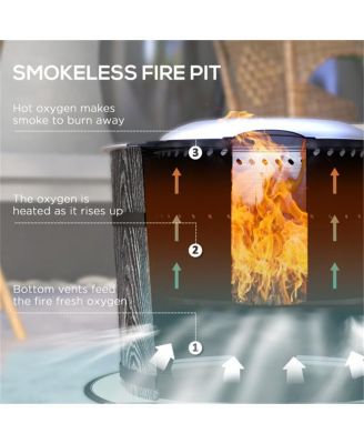 Round Outdoor Fire Pit for Patio, Backyard, or Outdoor Entertaining