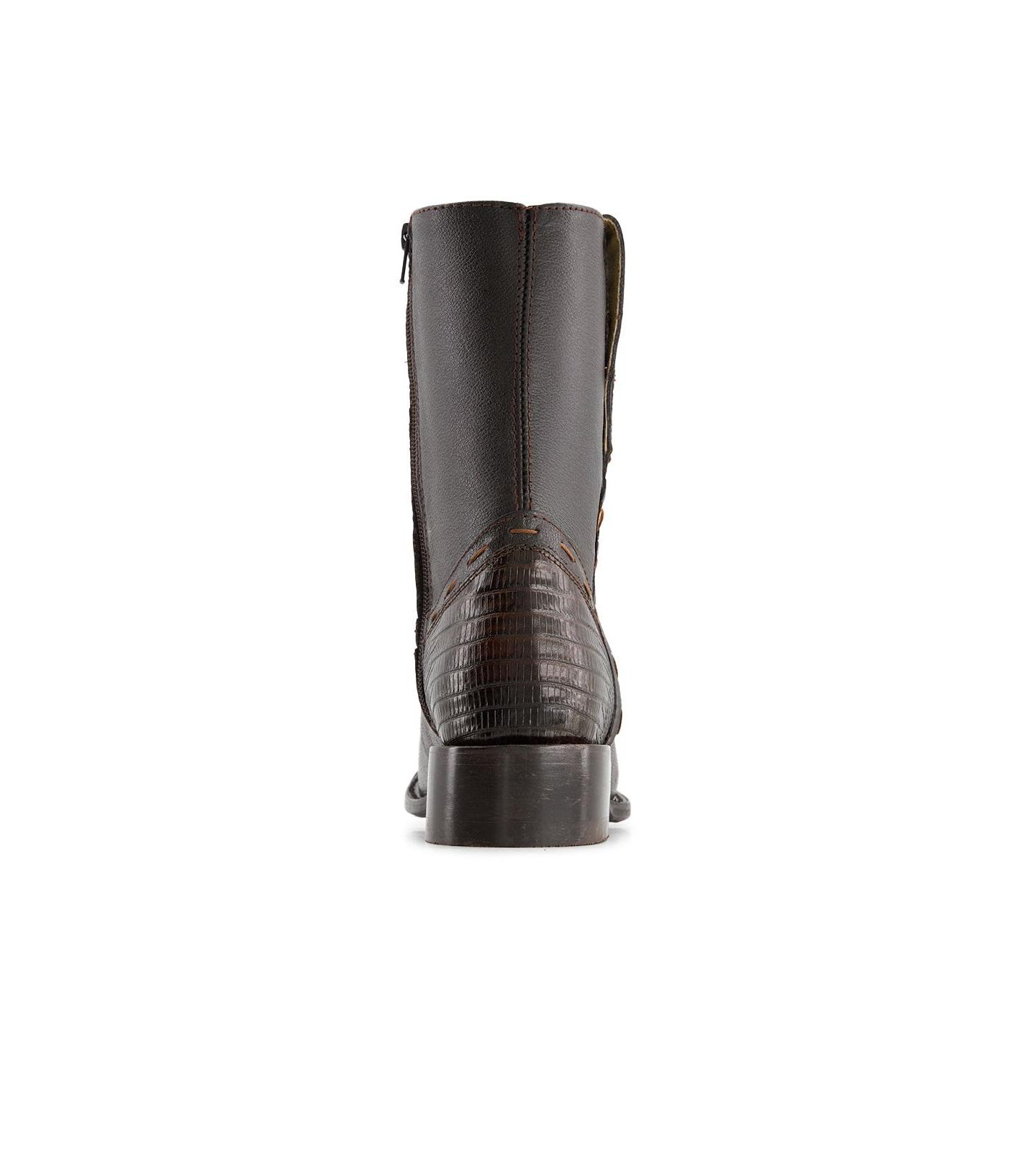 Мужские ботинки Forastero Leather Cowboy Boots with Square Toe, цвет: Коричневый — фото 7