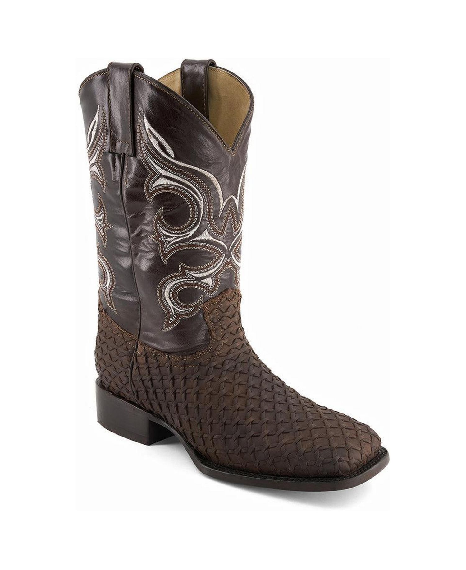Men's Real Leather Cowboy Boots