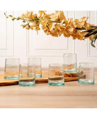 Blue Cone Glass Small - Set of 6