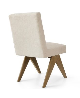 3-Piece Round Dining Table Set for 2, Small Kitchen Table with Rubberwood Legs and Upholstered Chairs for Apartment or Nook