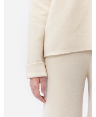 Women's Organic Color Cashmere Roll-Neck Sweater