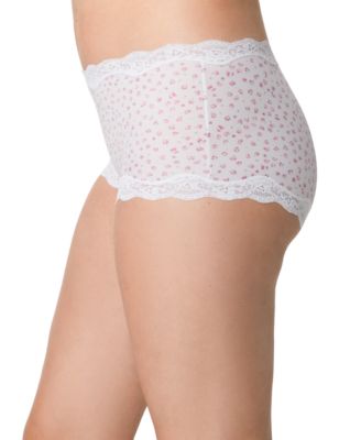 Women's Everyday Pretty Lace Mid-Rise Boyshort Panty DMPLBS