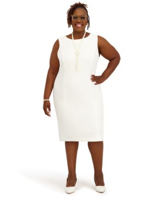 Women's Sleeveless Sheath Dress, Regular and Plus Size