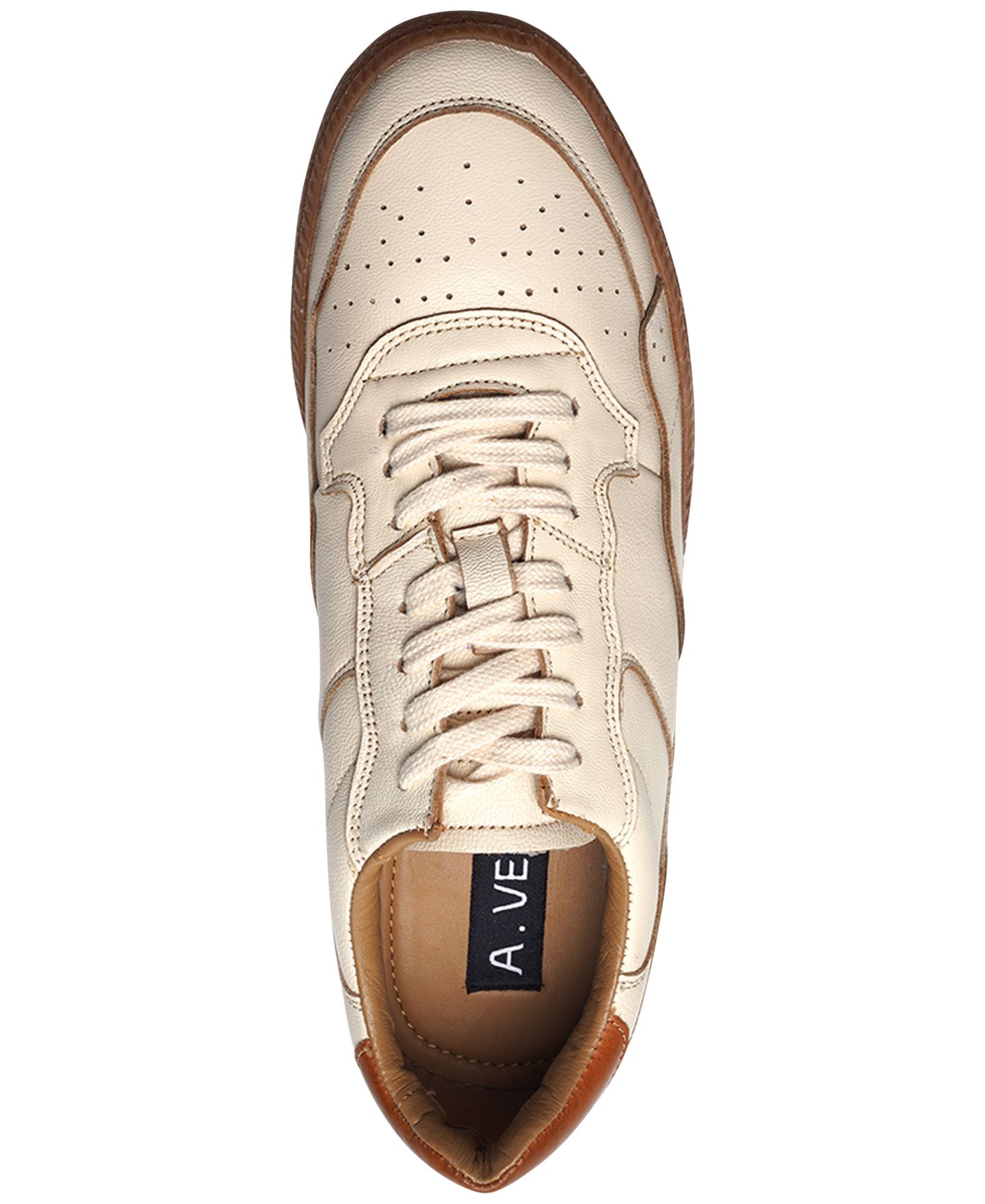 Мужские кроссовки A. Veer Anthony Veer Hugo Round-Toe, цвет: Кремовый — фото 4